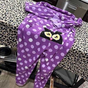 Purple Polka Dot Owl Onesie